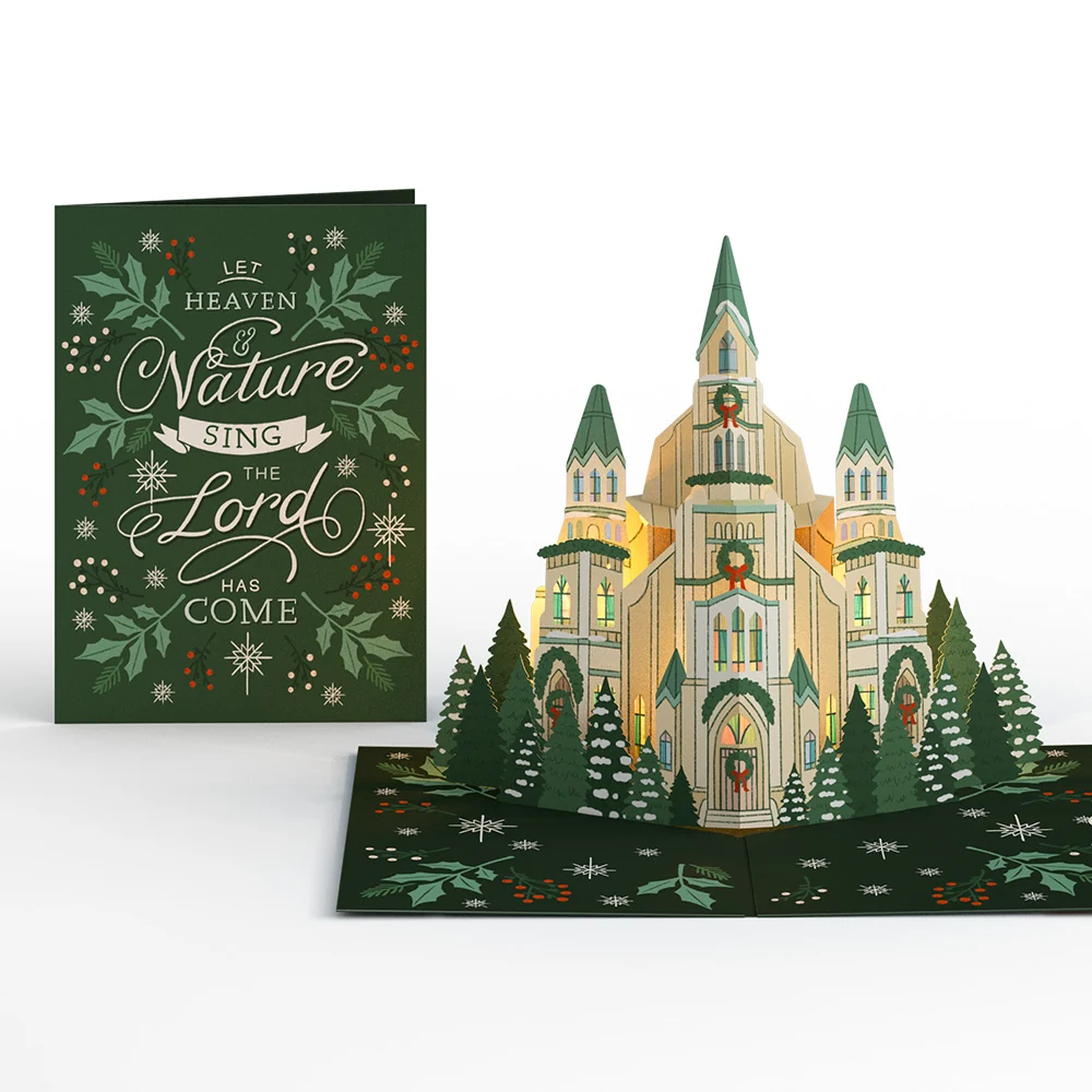 Lovepop Let Heaven & Nature Sing Christmas Music and Lights Pop-Up Card - Image 3