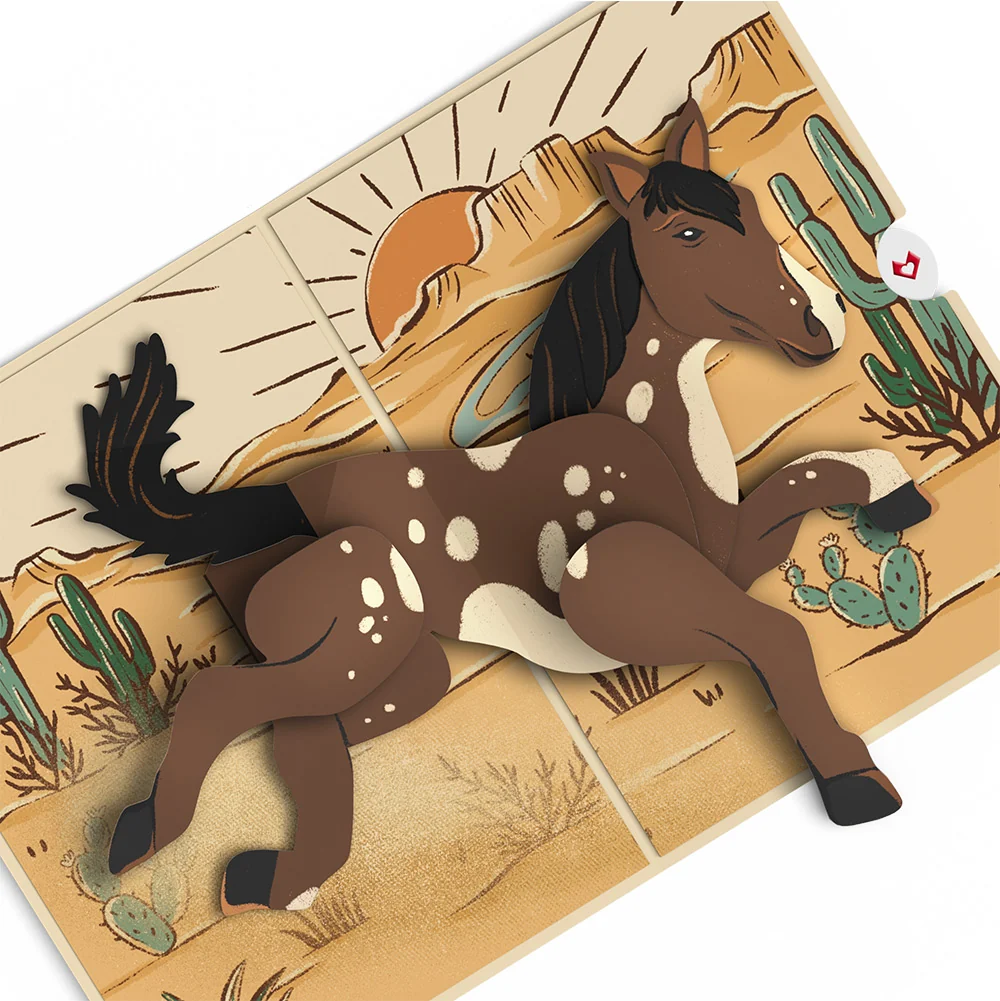 Lovepop Bucking Awesome Day Birthday Pop-Up Card and Sentiment Set - Image 3