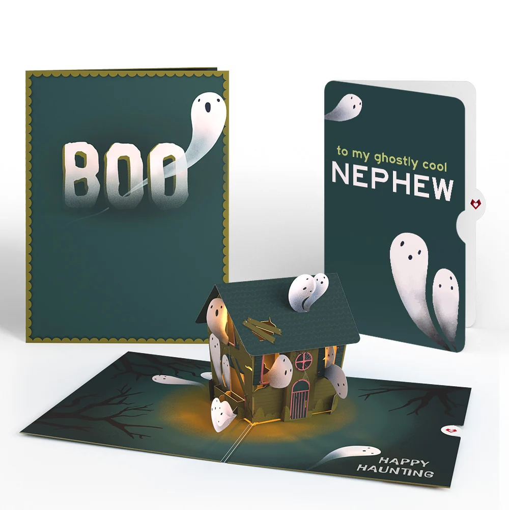Lovepop Happy Haunting Halloween Music and Lights Pop-Up Card and Sentiment Set for Nephew
