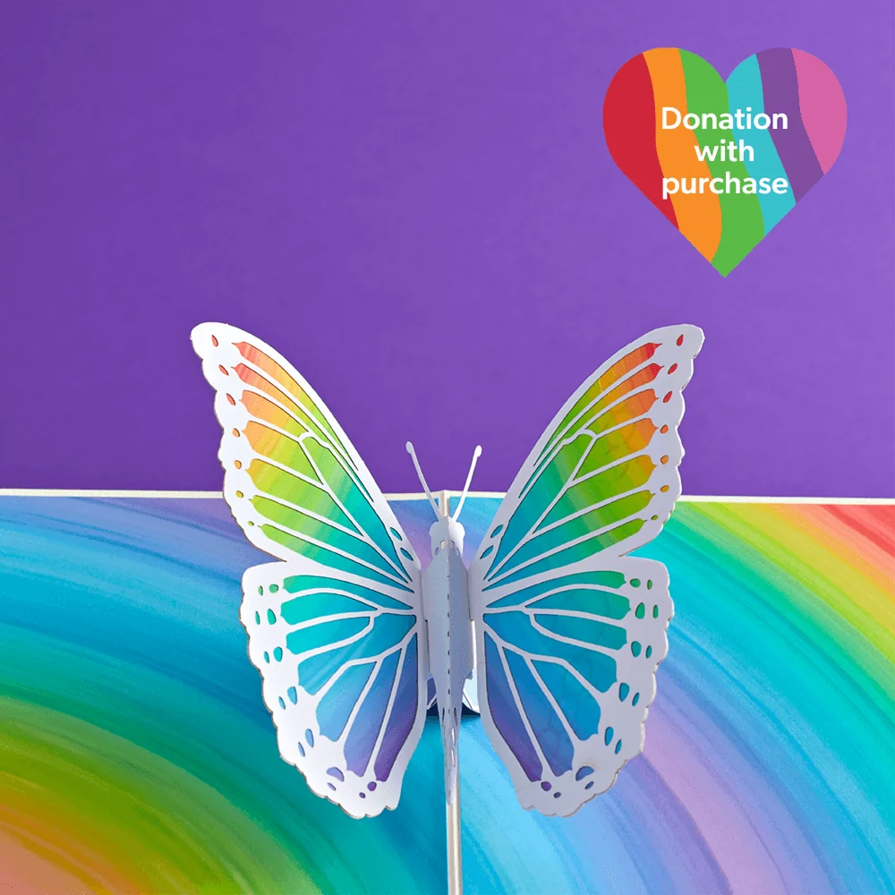 Lovepop Rainbow Butterfly Pop-Up Card