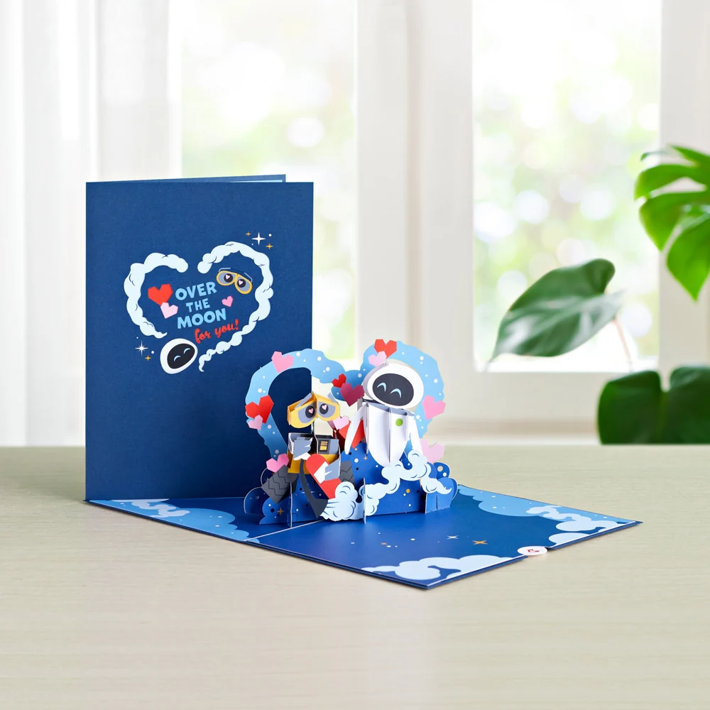 Lovepop Disney and Pixar's WALL•E Over The Moon For You Pop-Up Card