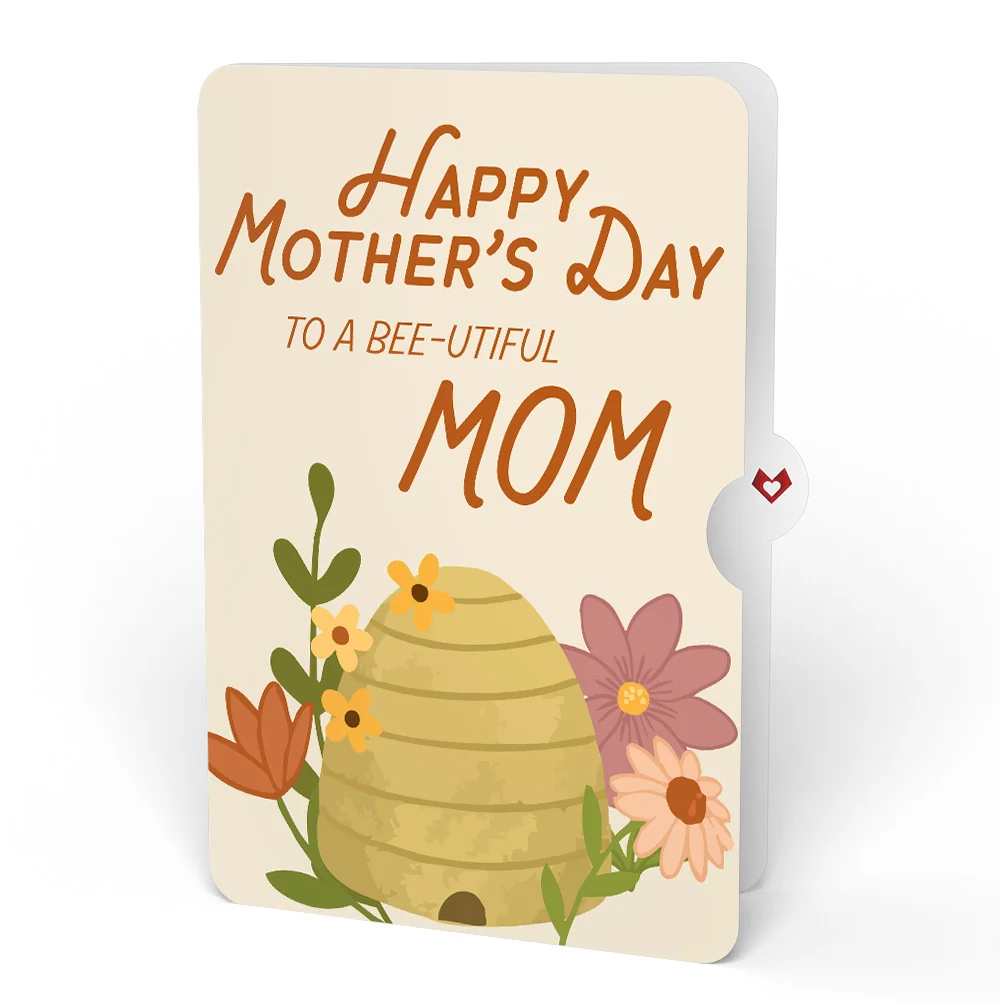 Lovepop Botanical Bee Mother’s Day HeartFelt Charm Card and Sentiment Set for Mom Cream - Image 4