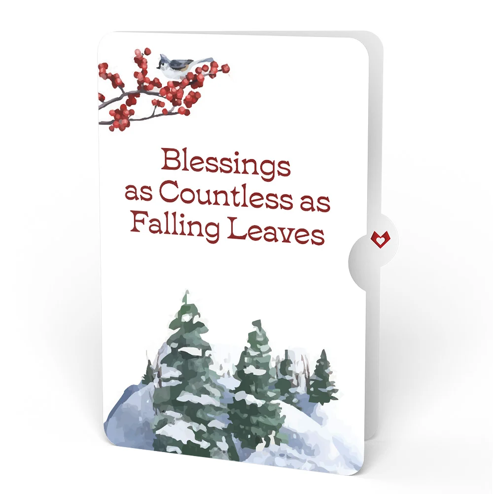 Lovepop Woodland White Christmas Pop-Up Card and Countless Blessings Sentiment Set - Image 4