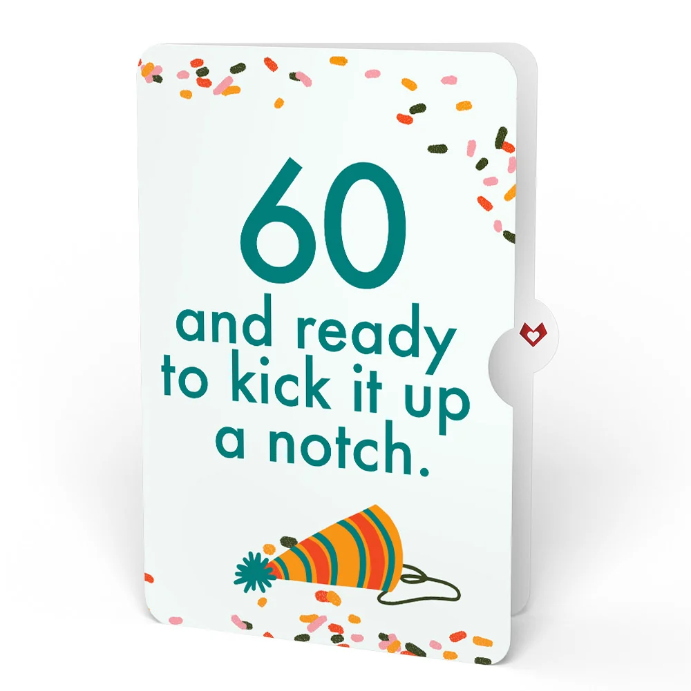 Lovepop Kick Ass Birthday Pop-Up Card and 60th Kick It Up Sentiment Set - Image 4