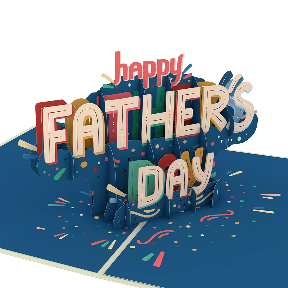Lovepop To My Dad: Happy Father's Day Pop-Up Card and Sentiment Set for Dad Cream - Image 3