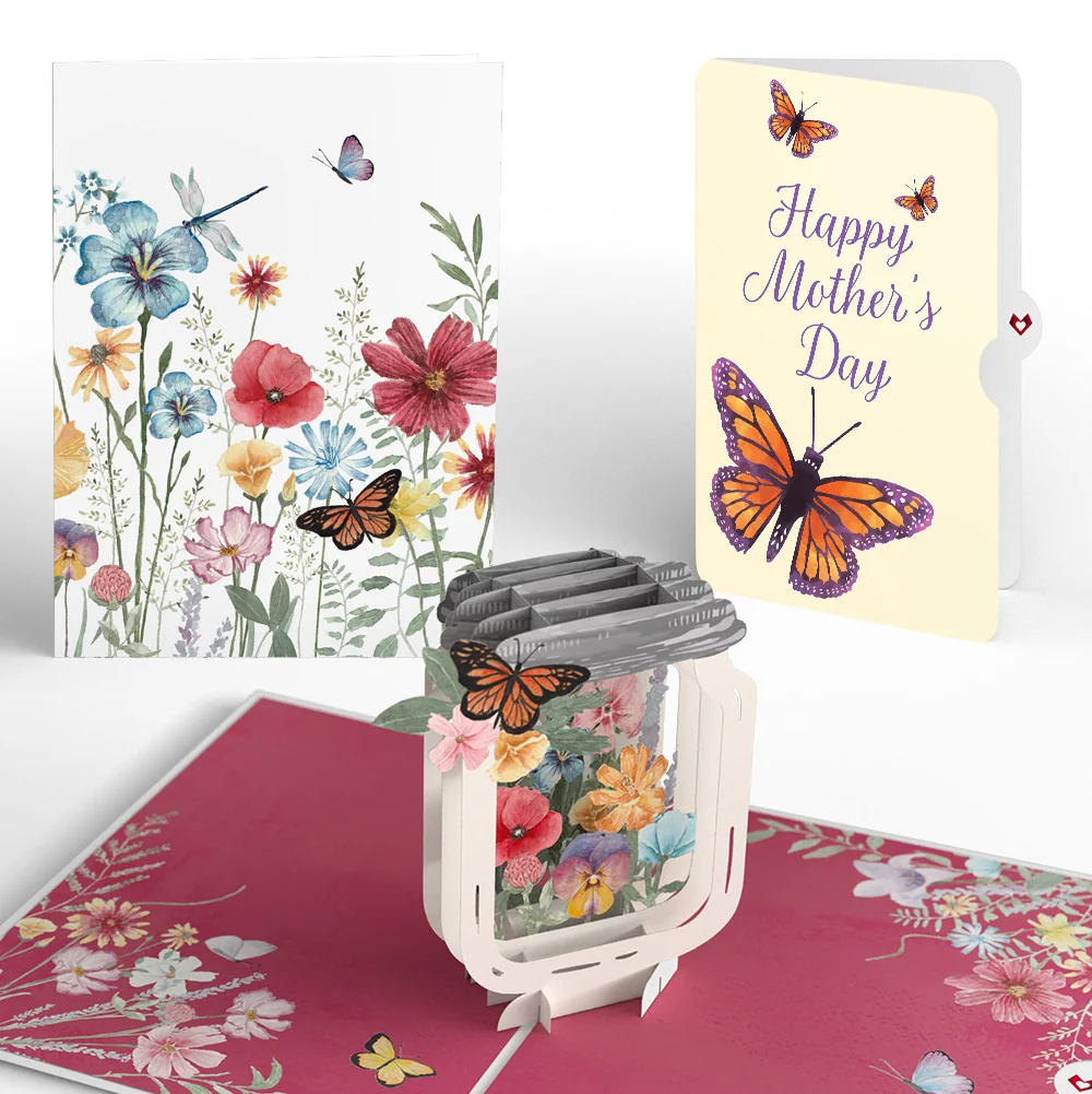 Lovepop Wild Flowers Jar Mother’s Day Pop-Up Card and Sentiment Set for Mom