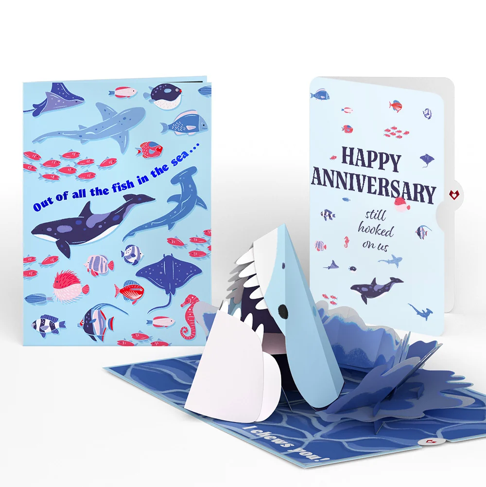 Lovepop I Chews You Shark Anniversary Pop-Up Card and Sentiment Set