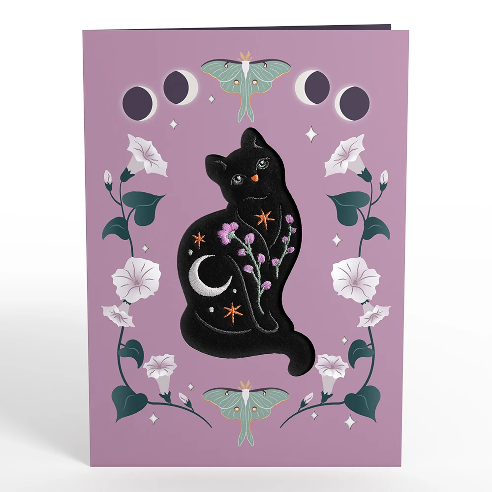 Lovepop Mystic Black Cat HeartFelt Charm Card - Image 7