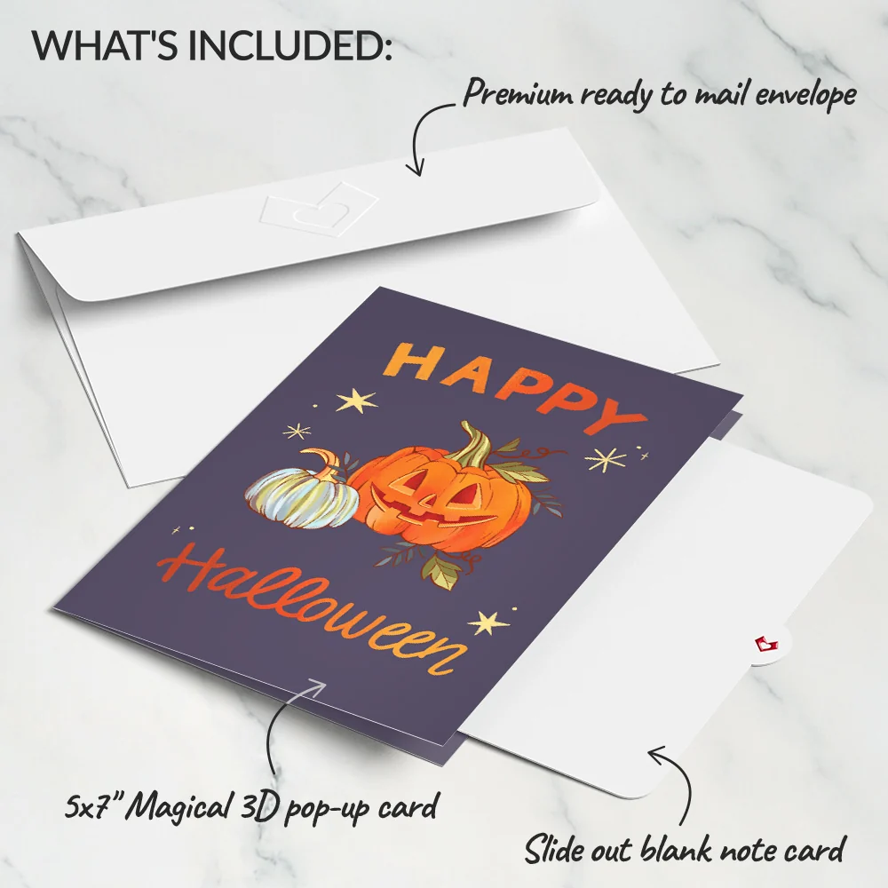 Lovepop Happy Halloween Pumpkin Light-Up Pop-Up Card - Image 6