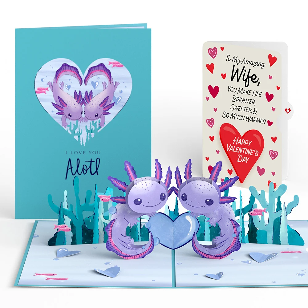 Lovepop Love You A-Lotl Valentine Pop-Up Card and Sentiment Set for Wife