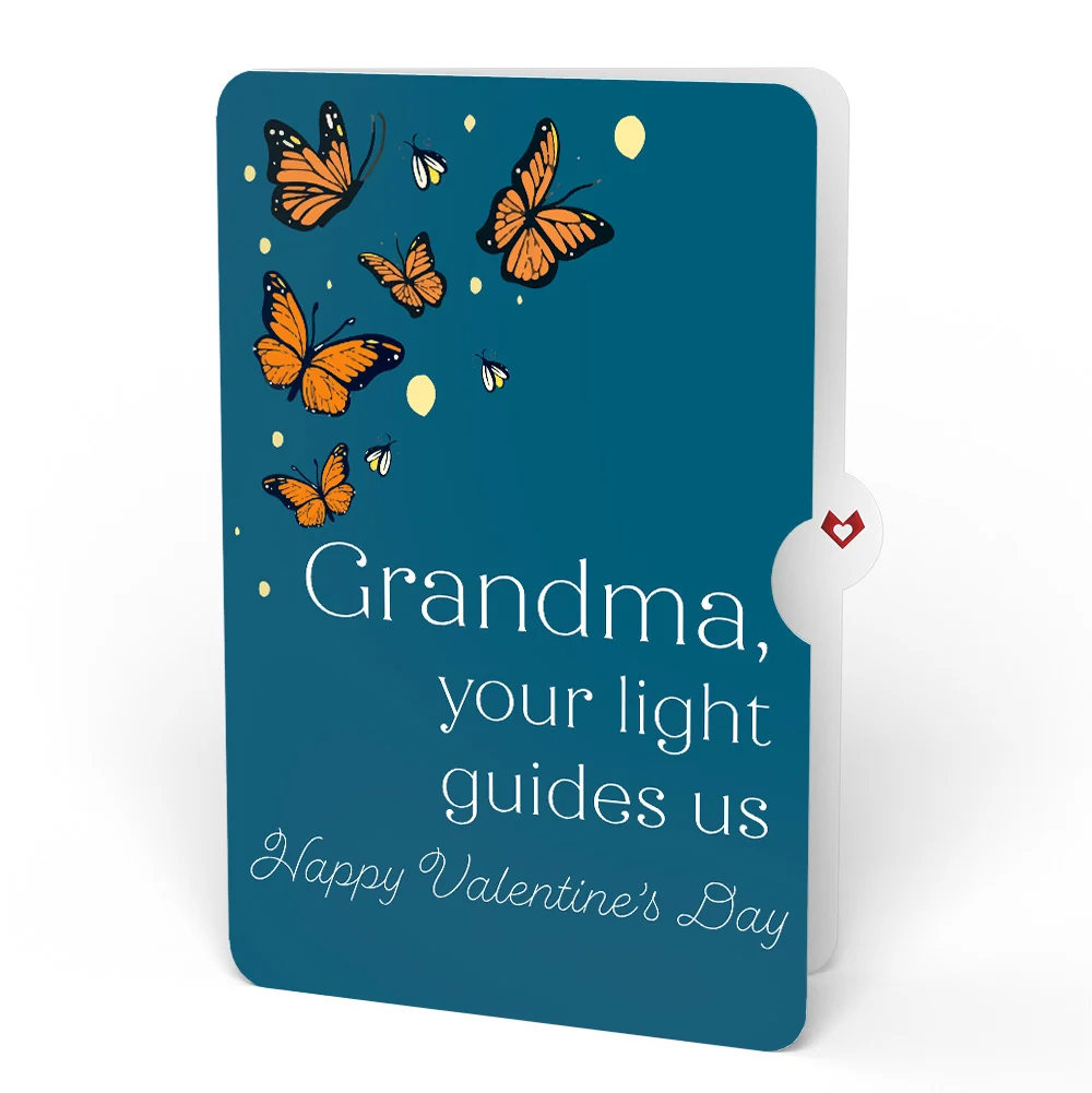 Lovepop Thinking of You Butterfly Jar Valentine Light-Up Pop-Up Card and Sentiment Set for Grandmother - Image 4