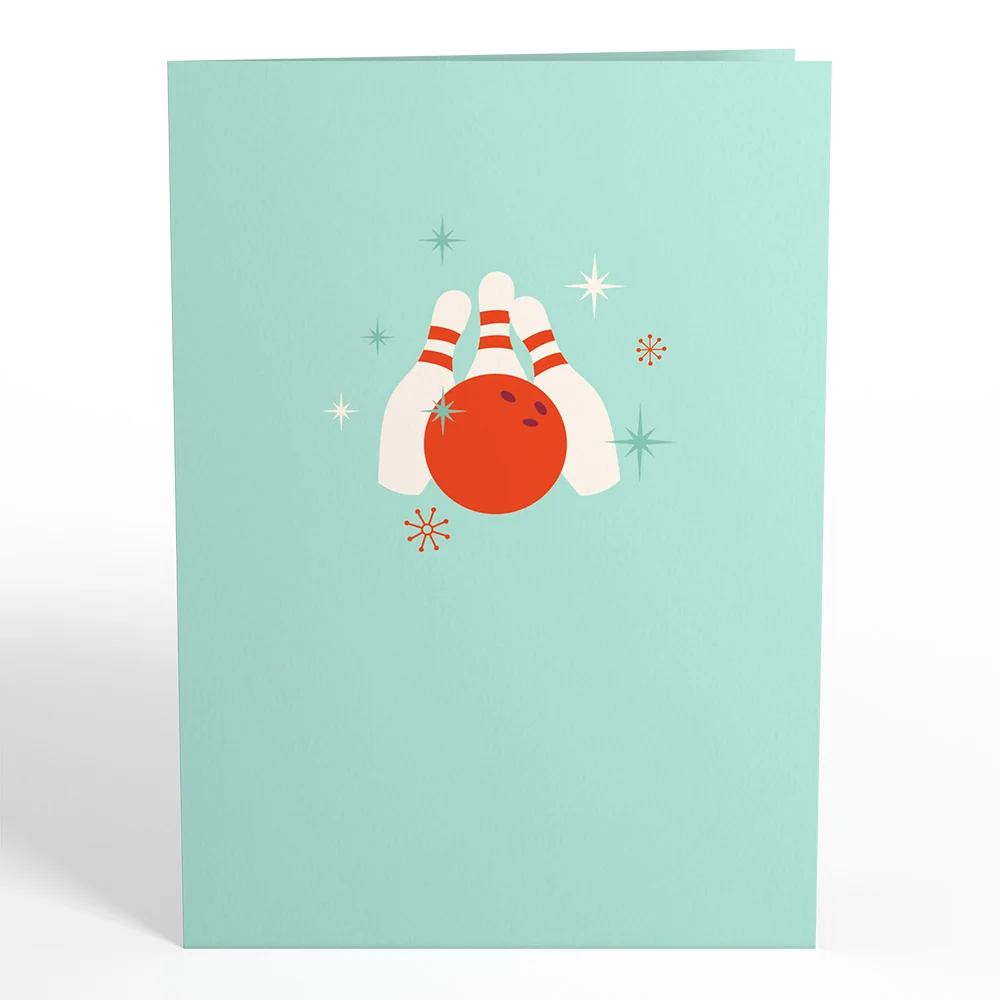 Lovepop Retro Bowling Pop-Up Card - Image 4