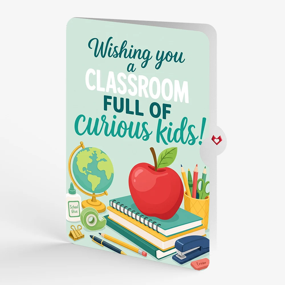 Lovepop Amazing Teacher Apple Encouragement Pop-Up Card and Curious Kids Sentiment Set - Image 4