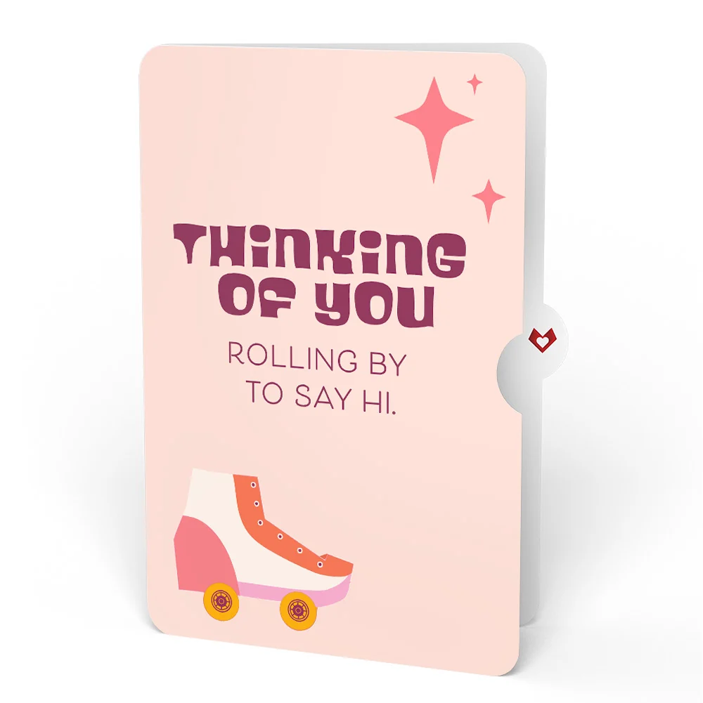 Lovepop Let the Good Times Roll Roller Skate Thinking of You Pop-Up Card and Sentiment Set - Image 4