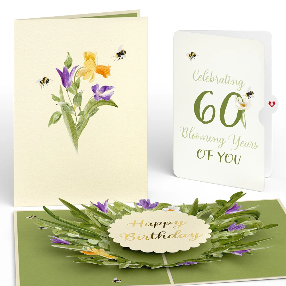 Lovepop Bloom 60th Birthday Pop-Up Card and Sentiment Set
