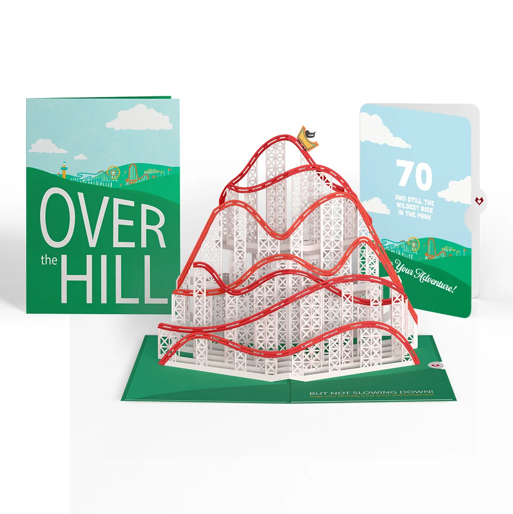 Lovepop Over the Hill 70th Birthday Pop-Up Card and Sentiment Set