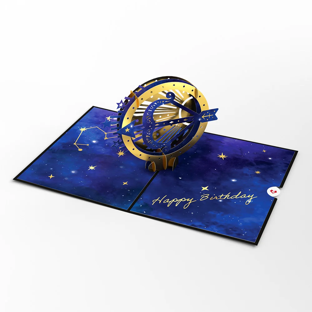 Lovepop Sagittarius Zodiac Birthday Pop-Up Card - Image 5