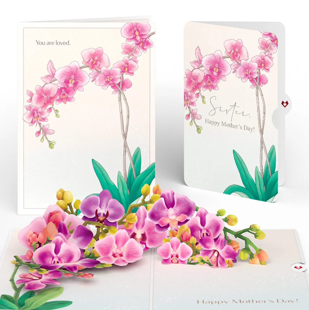 Lovepop Mother’s Day Orchid Pop-Up Card and Sentiment Set for Sister