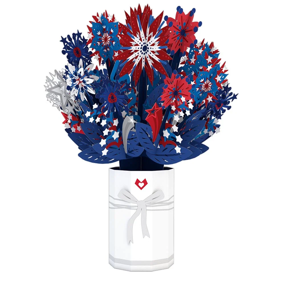 Lovepop Patriotic Flower Bouquet Pot - Image 4