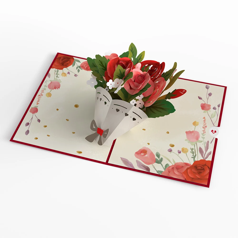 Lovepop Anniversary Roses Bouquet Pop-Up Card - Image 3