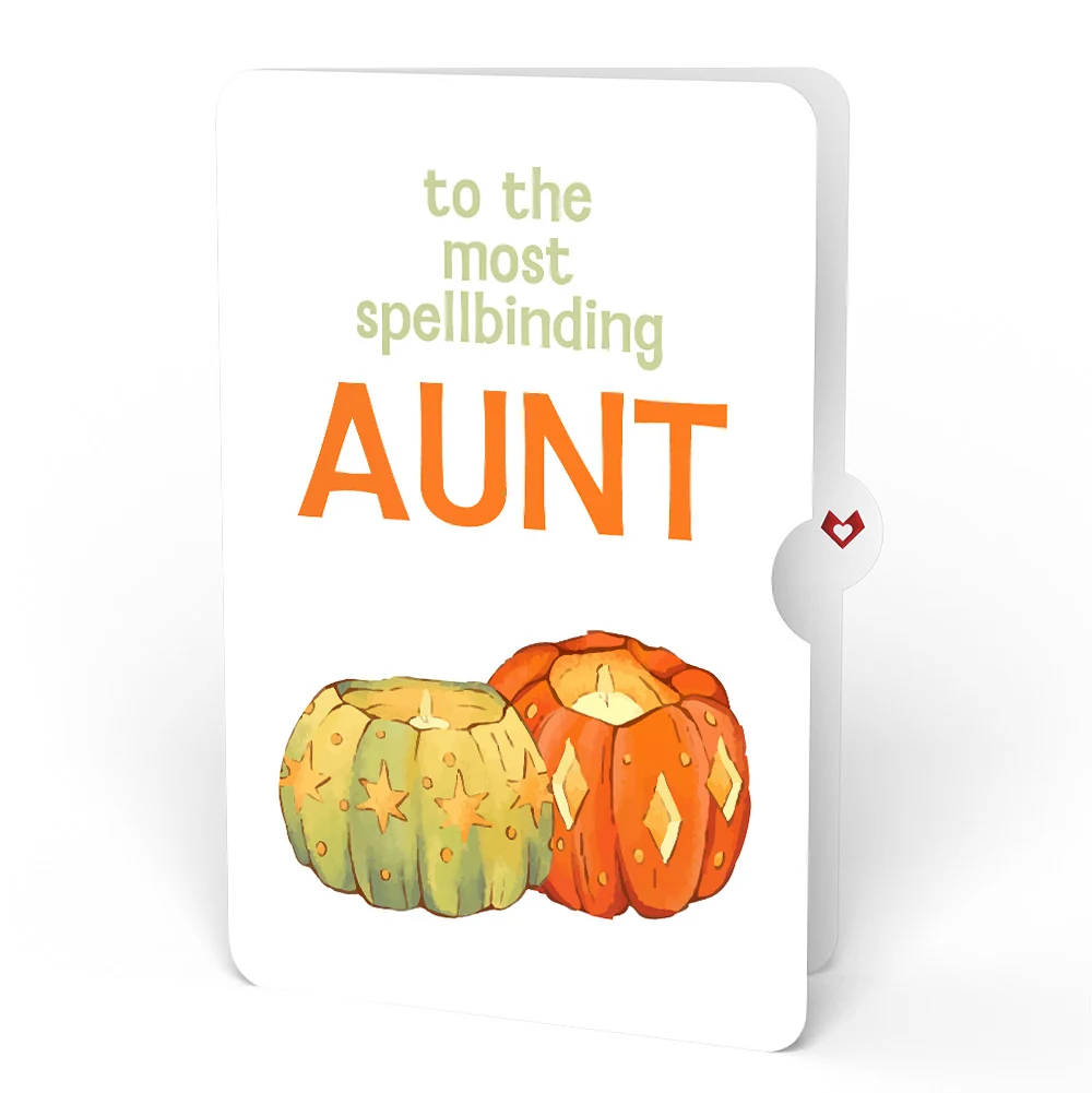 Lovepop Happy Halloween Pumpkin Light-Up Pop-Up Card and Sentiment Set for Aunt - Image 4