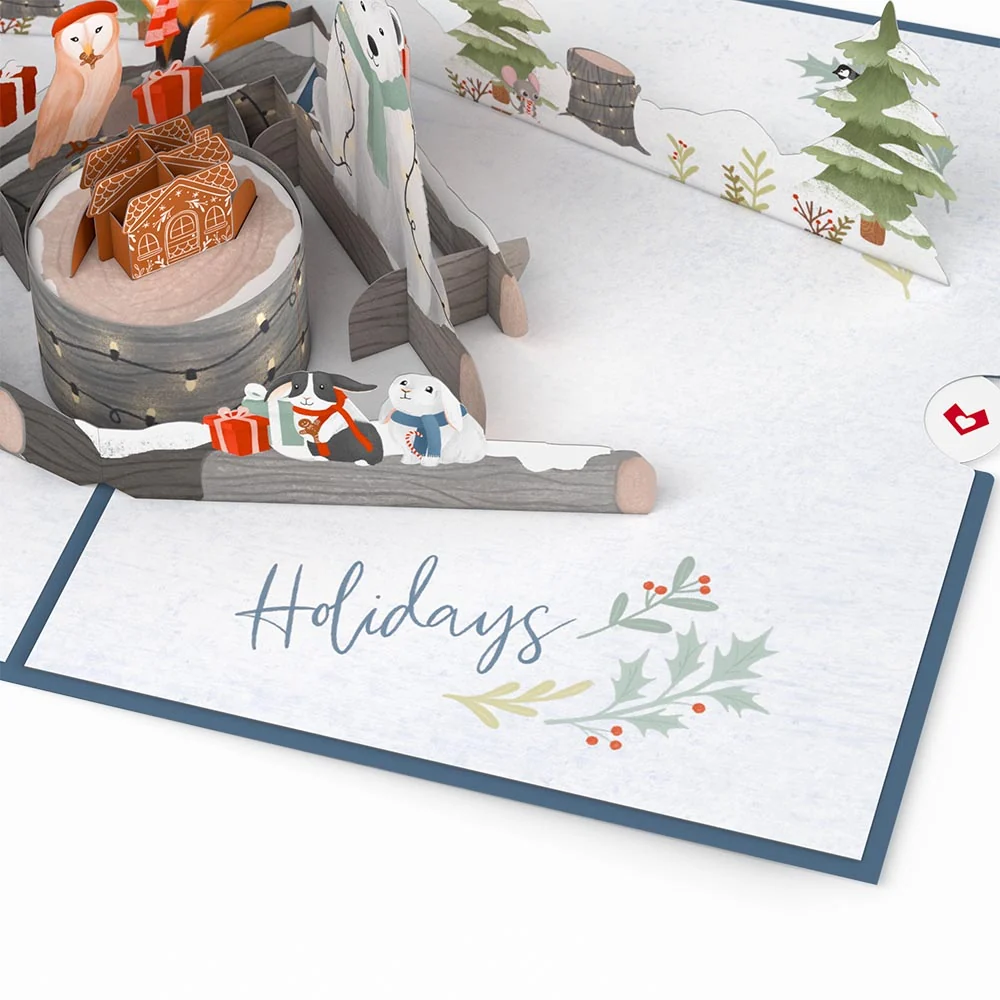 Lovepop Holiday Woodland Animals Pop-Up Card - Image 7