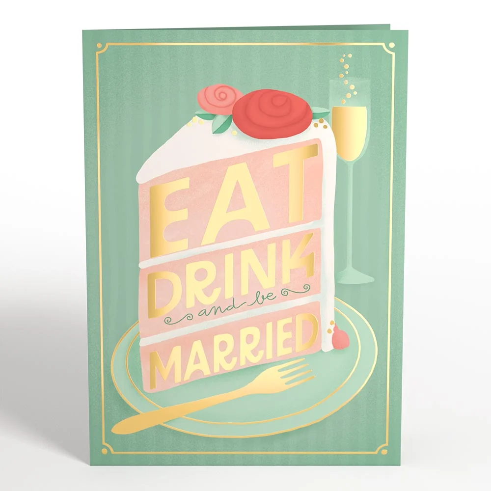 Lovepop Eat, Drink, and Be Married Pop-Up Card - Image 5