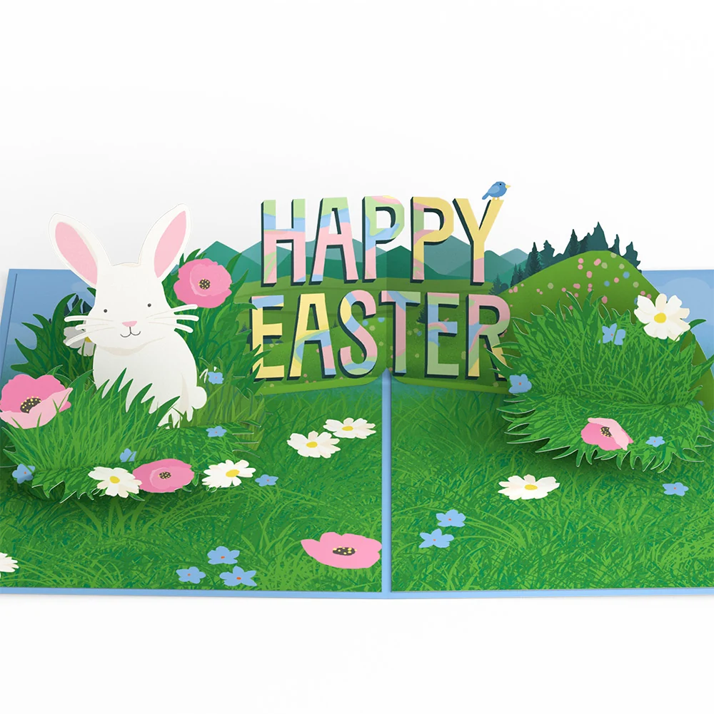 Lovepop Happy Easter Spring Meadow Pop-Up Card and Sentiment Set for Kid - Image 3
