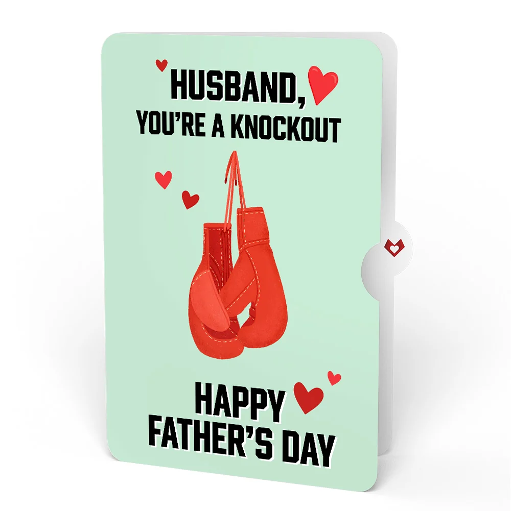 Lovepop You're a Knock Out Father's Day Pop-Up Card and Sentiment Set for Husband - Image 4