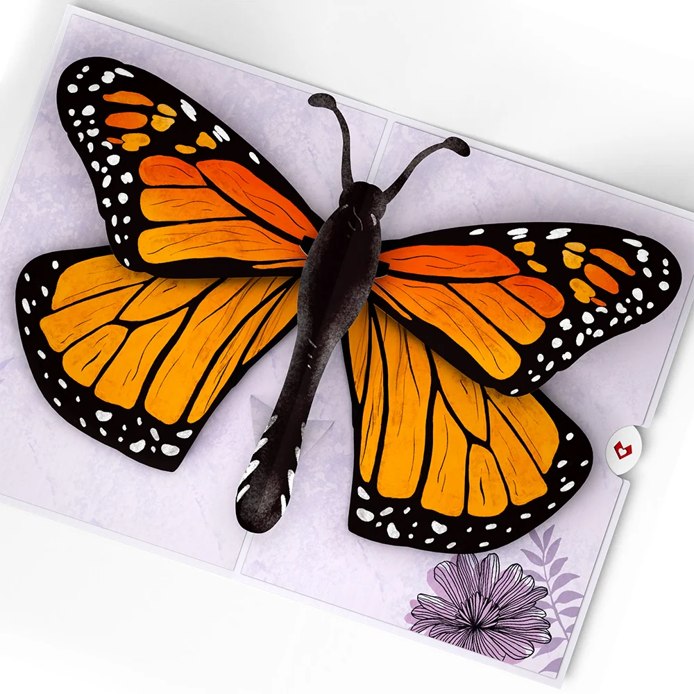 Lovepop Graceful Monarch Butterfly Pop-Up Card - Image 2