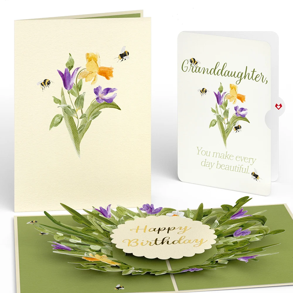 Lovepop Bloom Birthday Pop-Up Card and Sentiment Set for Granddaughter