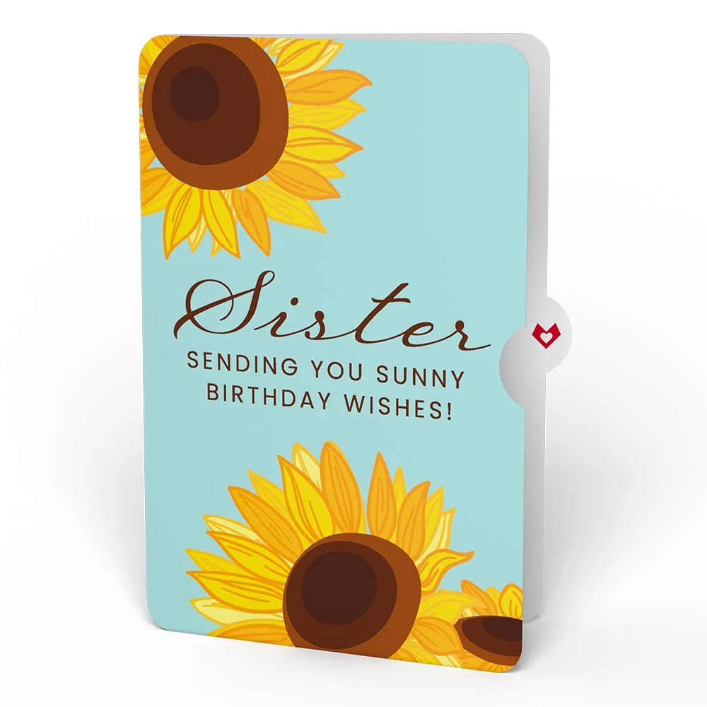 Lovepop Sunflower Birthday Pop-Up Card and Sentiment Set for Sister - Image 4