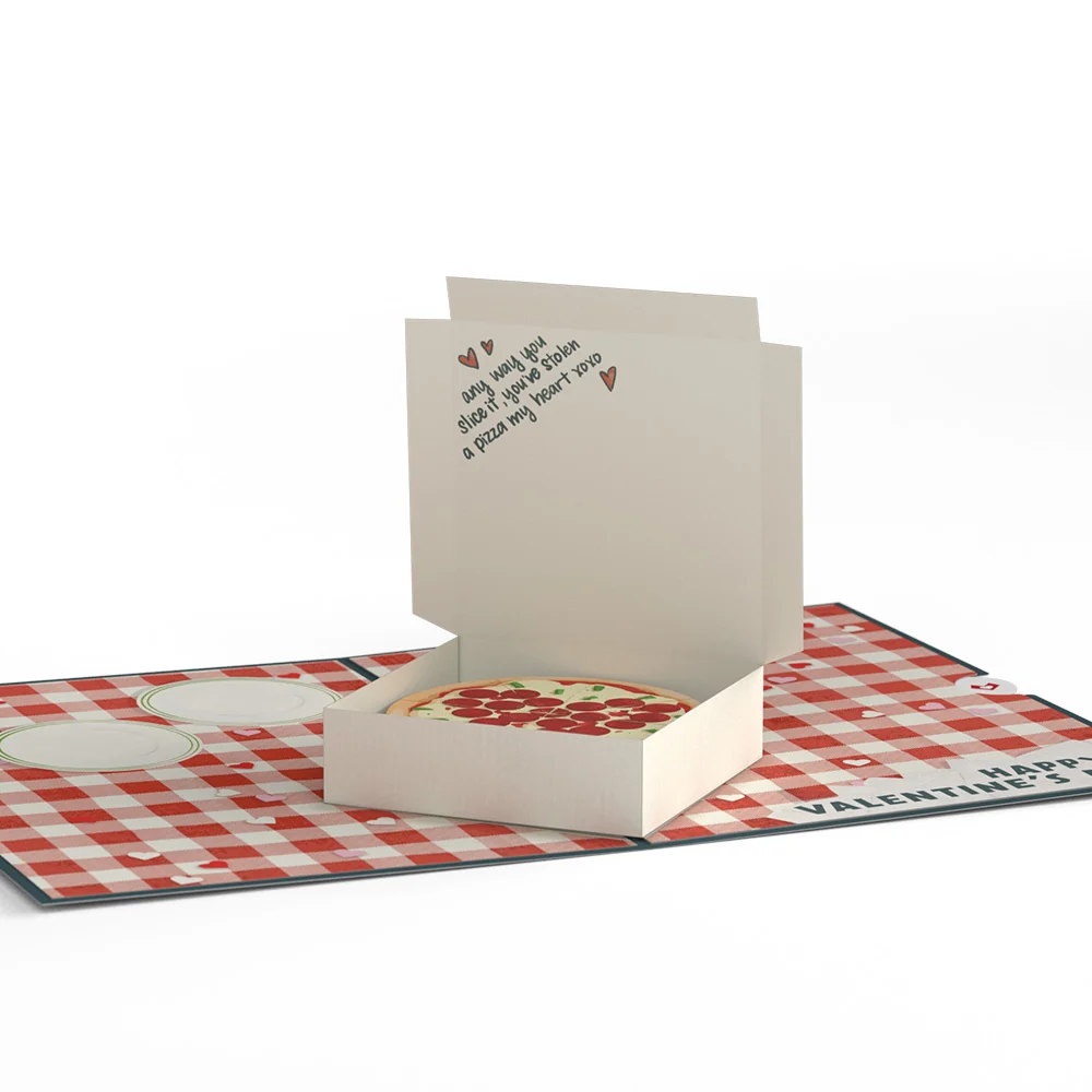 Lovepop Pizza Valentine Pop-Up Card - Image 4