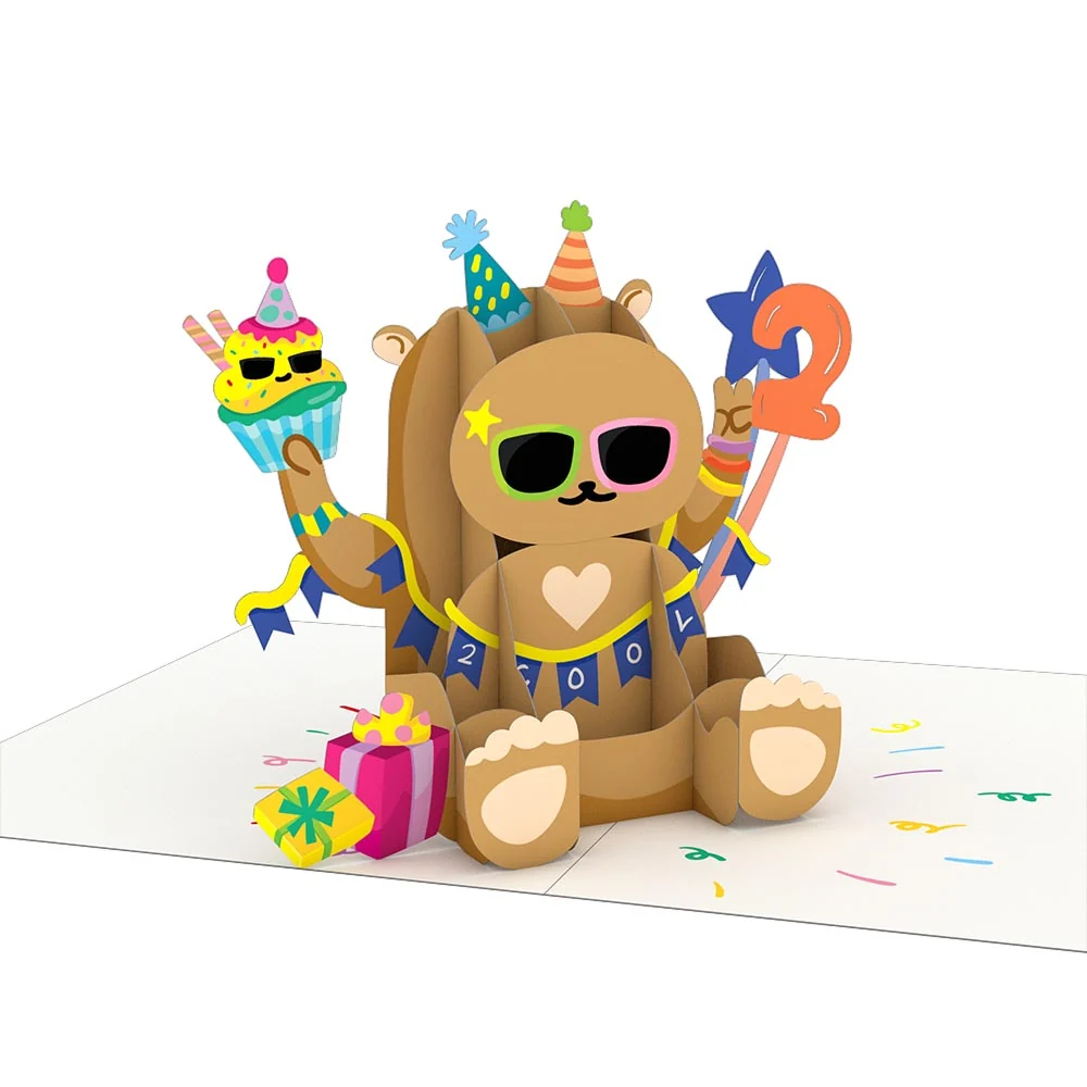 Lovepop Playpop Card: 2nd Birthday Bear - Image 2