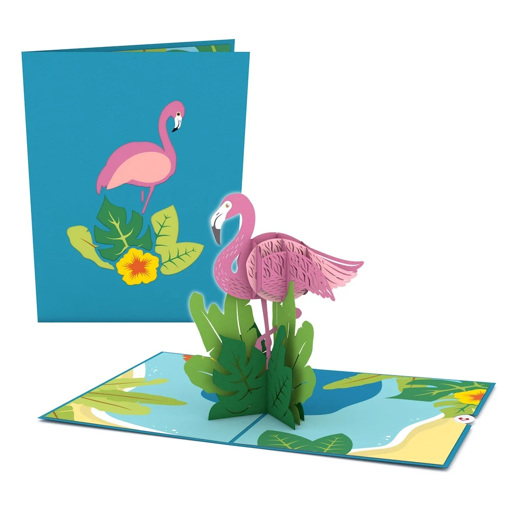 Lovepop Flamingo Pop-Up Card