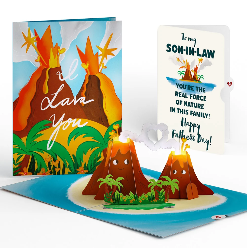 Lovepop I Lava You Father's Day Light-Up Pop-Up Card and Sentiment Set for Son-in-law