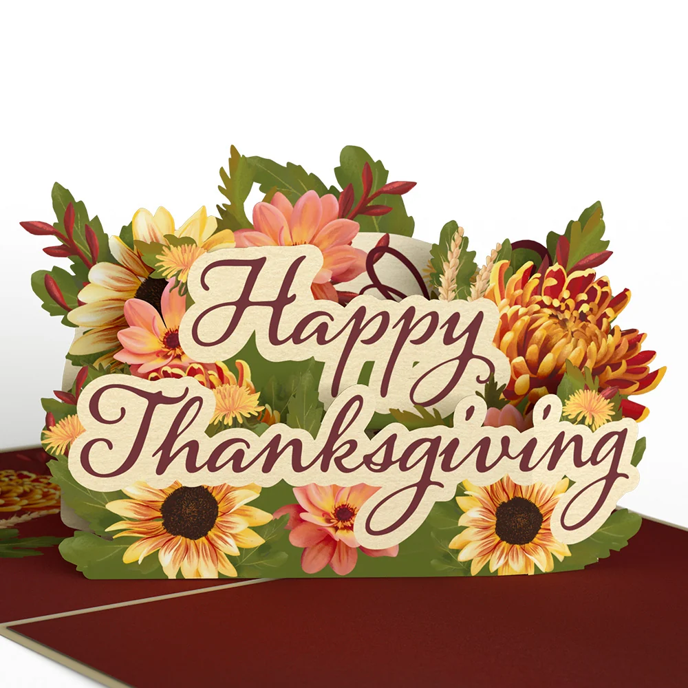 Lovepop Thanksgiving Gratitude Pop-Up Card & Bouquet Bundle - Image 6