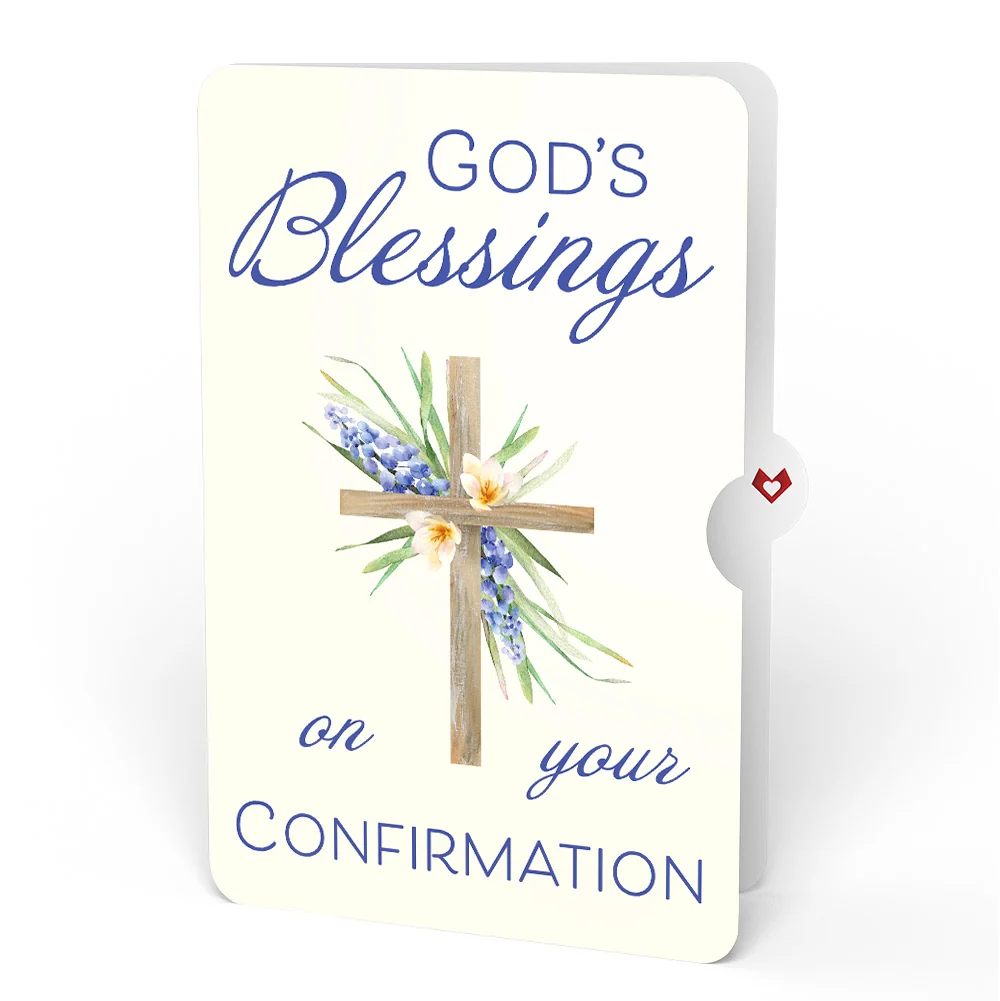 Lovepop The Lord Bless You Floral Cross Confirmation Pop-Up Card and Sentiment Set Cream - Image 4