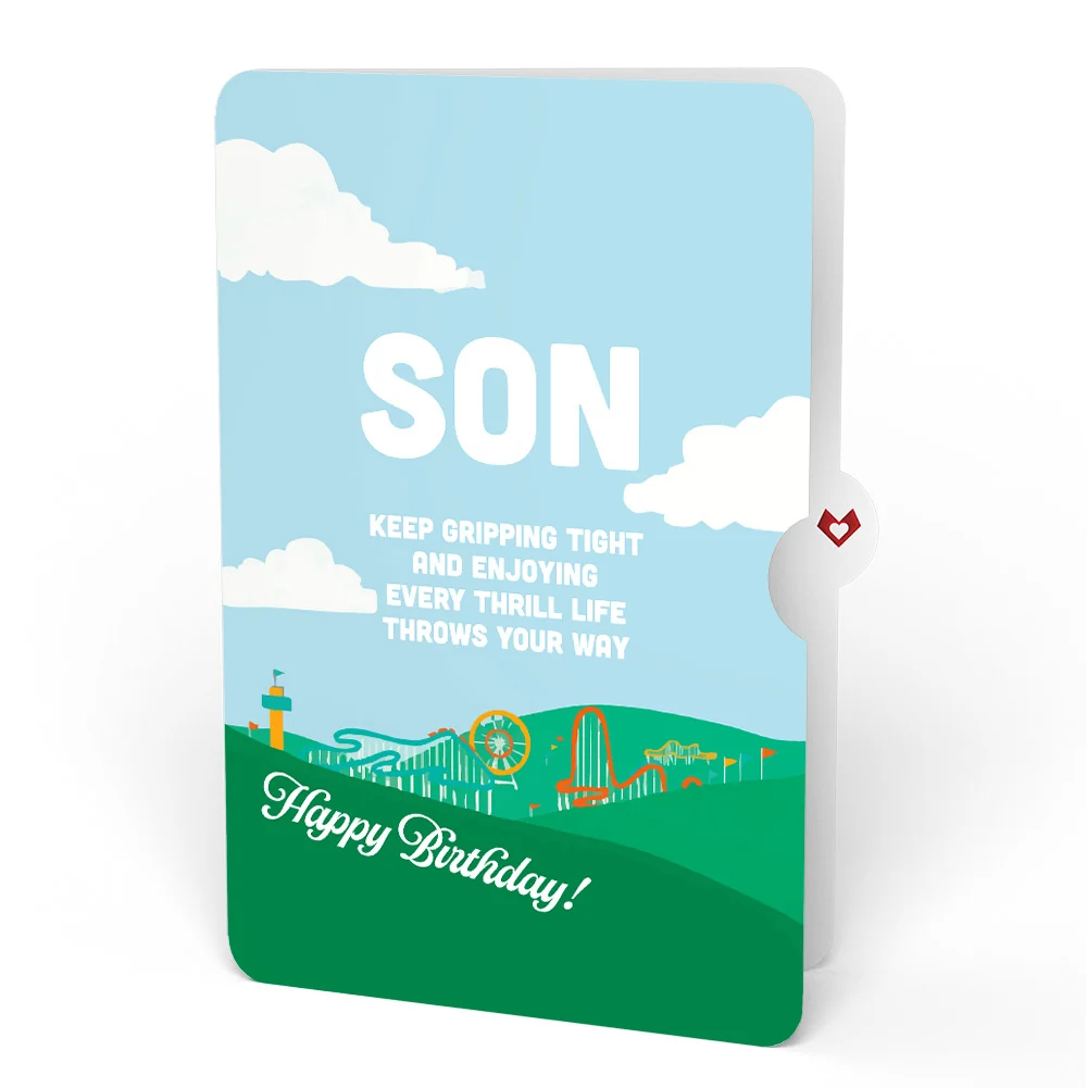 Lovepop Over the Hill Birthday Pop-Up Card and Sentiment Set for Son - Image 4