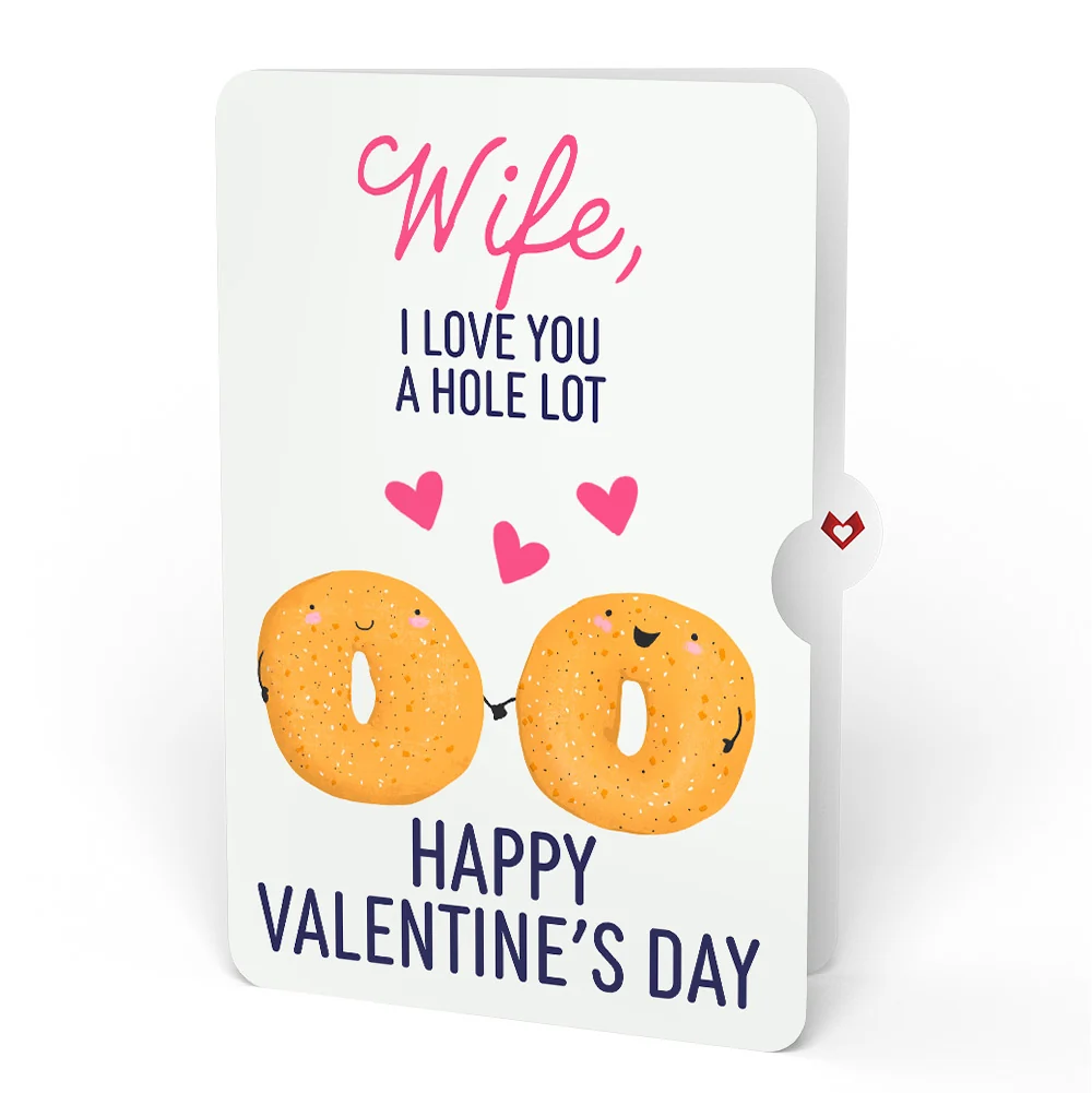 Lovepop You Are My Everything Bagel Valentine Pop-Up Card and Sentiment Set for Wife Plate - Image 4