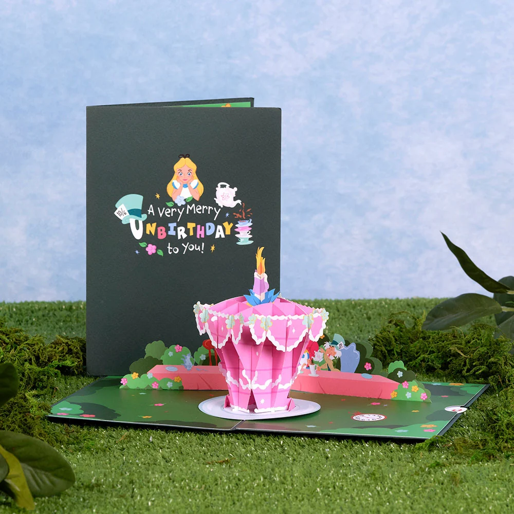 Lovepop Disney's Alice in Wonderland Merry Unbirthday Pop-Up Card Candle