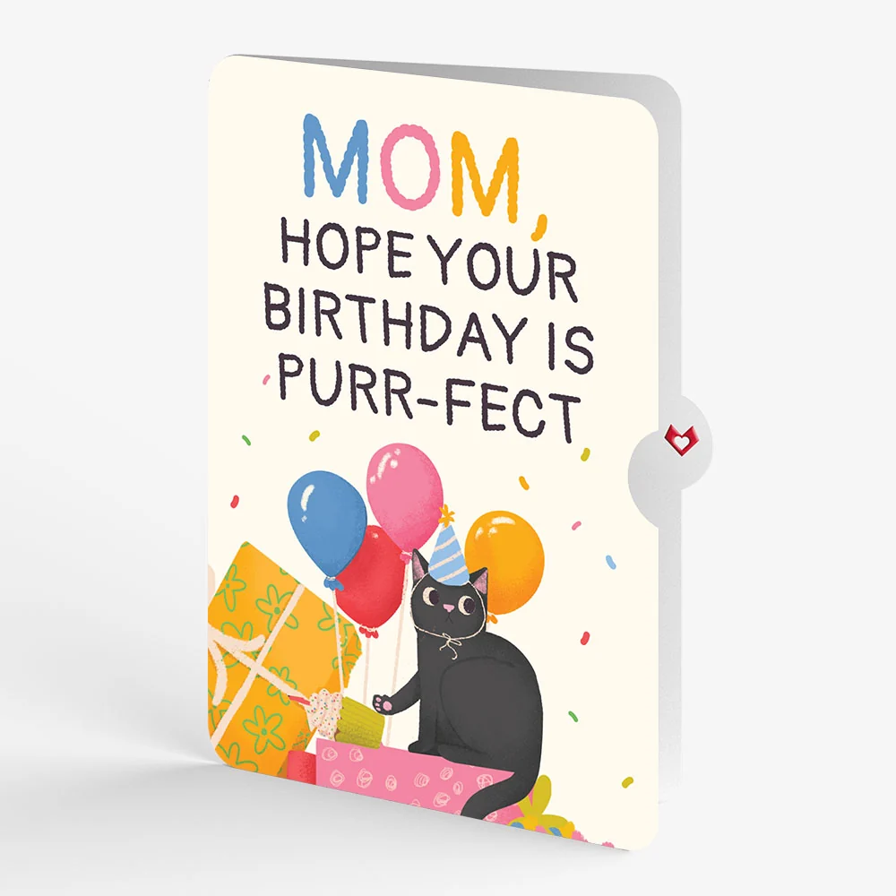 Lovepop Birthday Cat-astrophe Music and Lights Pop-Up Card and Sentiment Set for Mom - Image 4