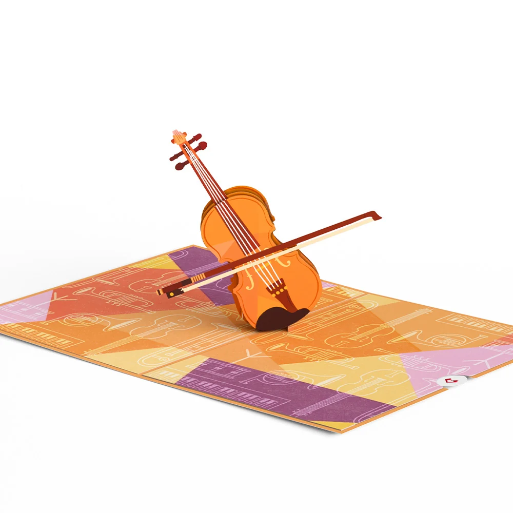 Lovepop Violin Pop-Up Card - Image 3