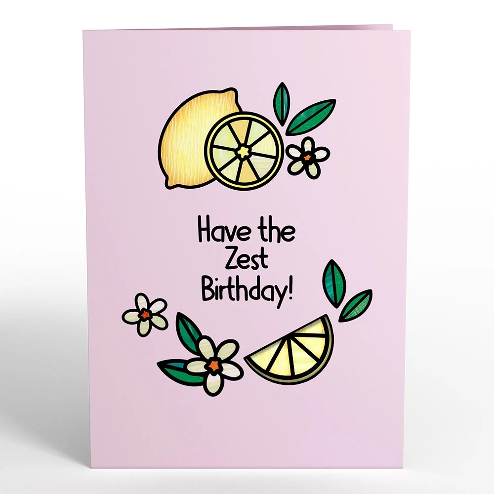 Lovepop Zest Birthday Lemons Suncatcher Card - Image 5