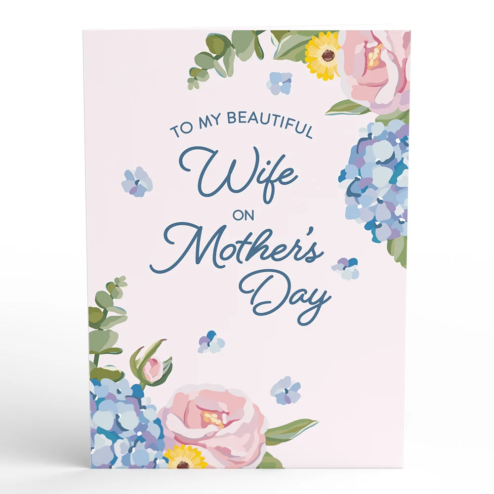 Lovepop To My Wife Hydrangea Pop-Up Card - Image 4