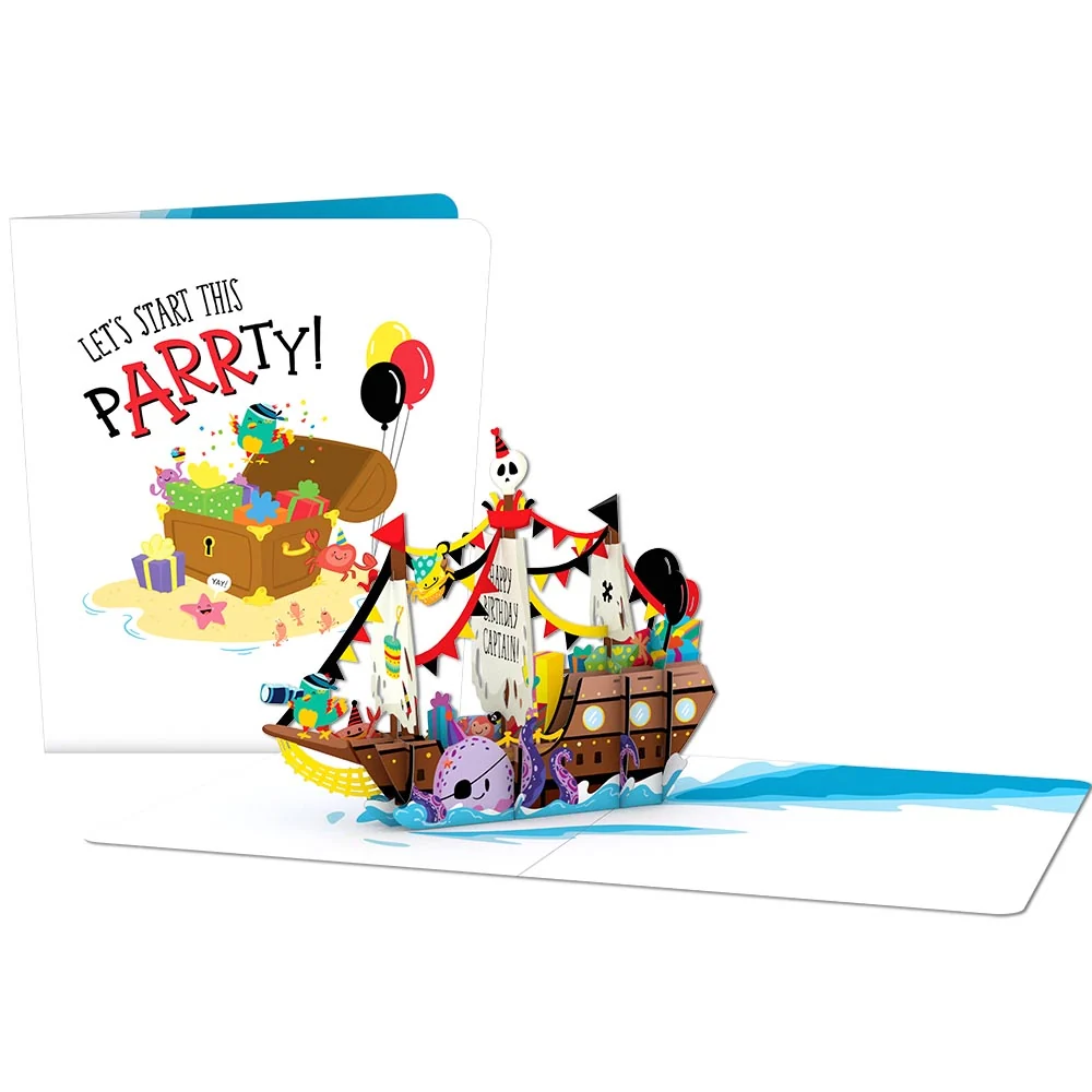 Lovepop Playpop Card: Happy Birthday Pirate Ship