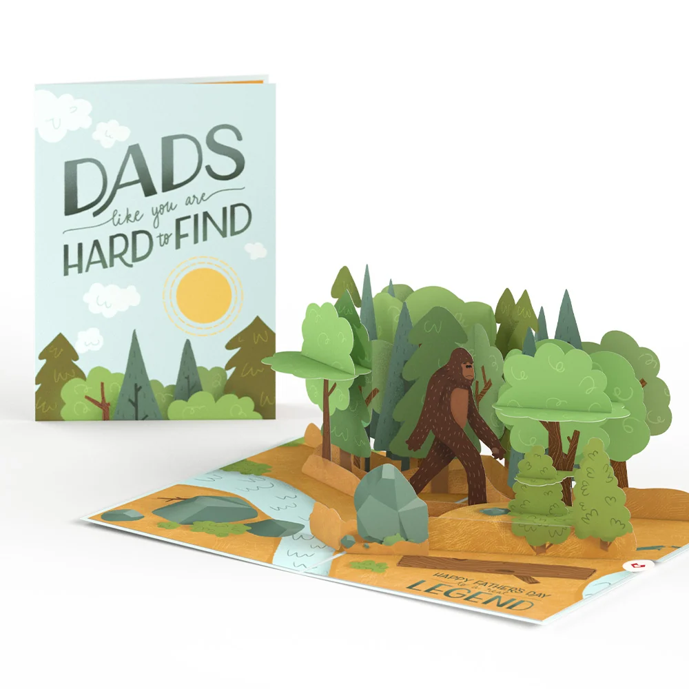 Lovepop Father's Day Bigfoot Legend Pop-Up Card