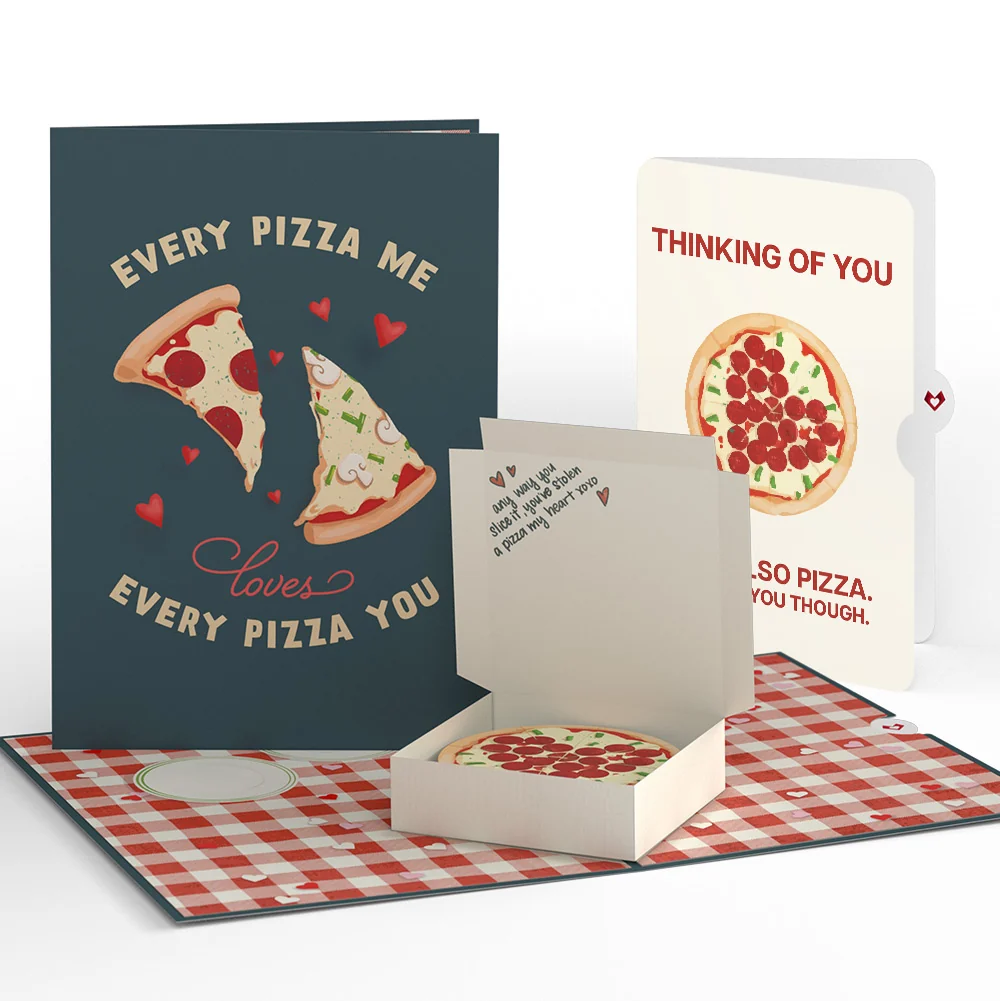 Lovepop Pizza Love Thinking of You Pop-Up Card and Sentiment Set
