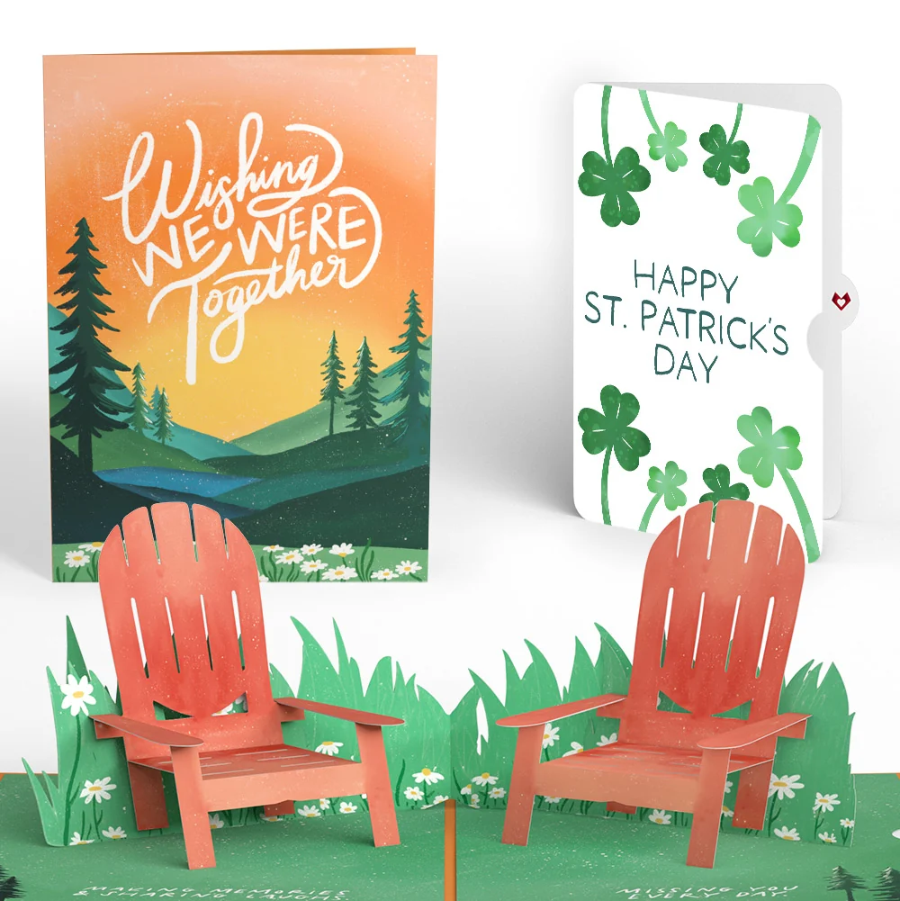 Lovepop Wishing We Were Together St. Patrick’s Day Pop-Up Card and Sentiment Set Chair