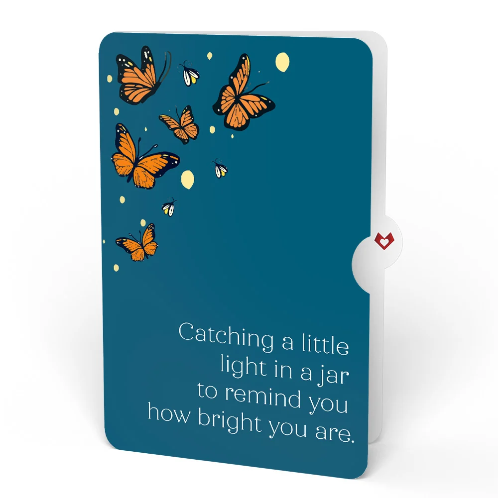 Lovepop Thinking of You Butterfly Jar Encouragement Light-Up Pop-Up Card and Sentiment Set - Image 4